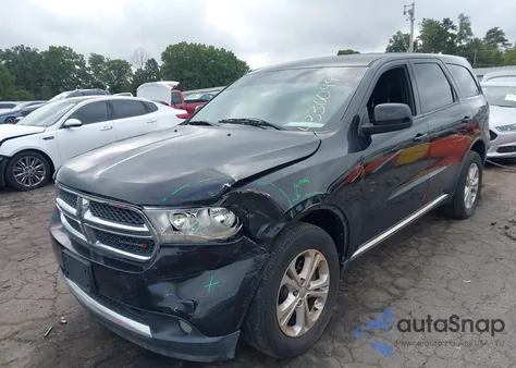 2013 Dodge Durango Sxt из США, поврежденный, VIN 1C4RDJAG4DC658776